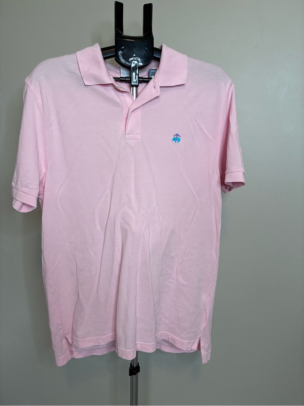 Brooks Brothers Pink Performance Polo Shirt Mens M Original Fit Supima Cotton